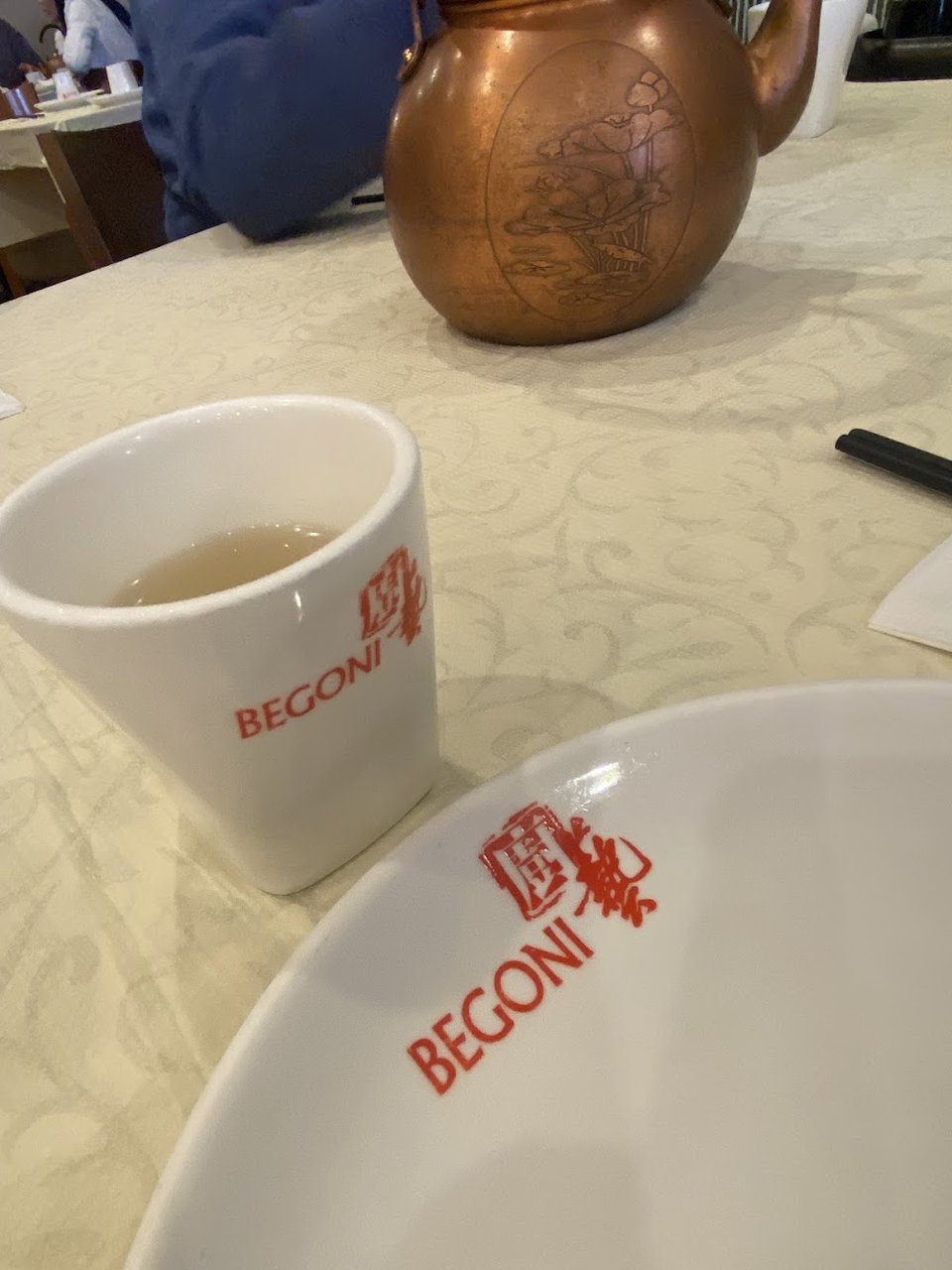 Chinese menu showing soups, rice, and vegetable plates.