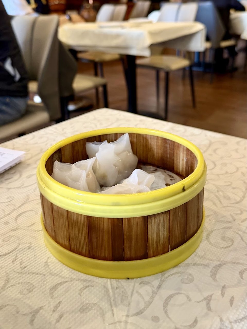 Restaurant menu with familiar dishes and small bites.