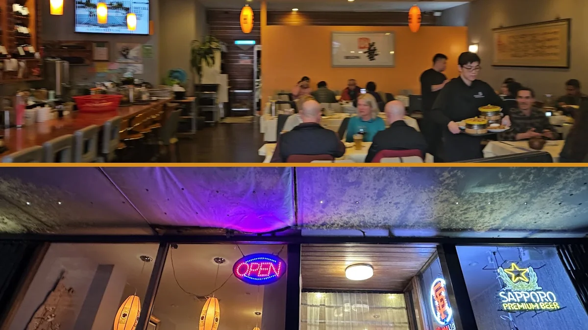 Chinese restaurant interior with clean, open seating.